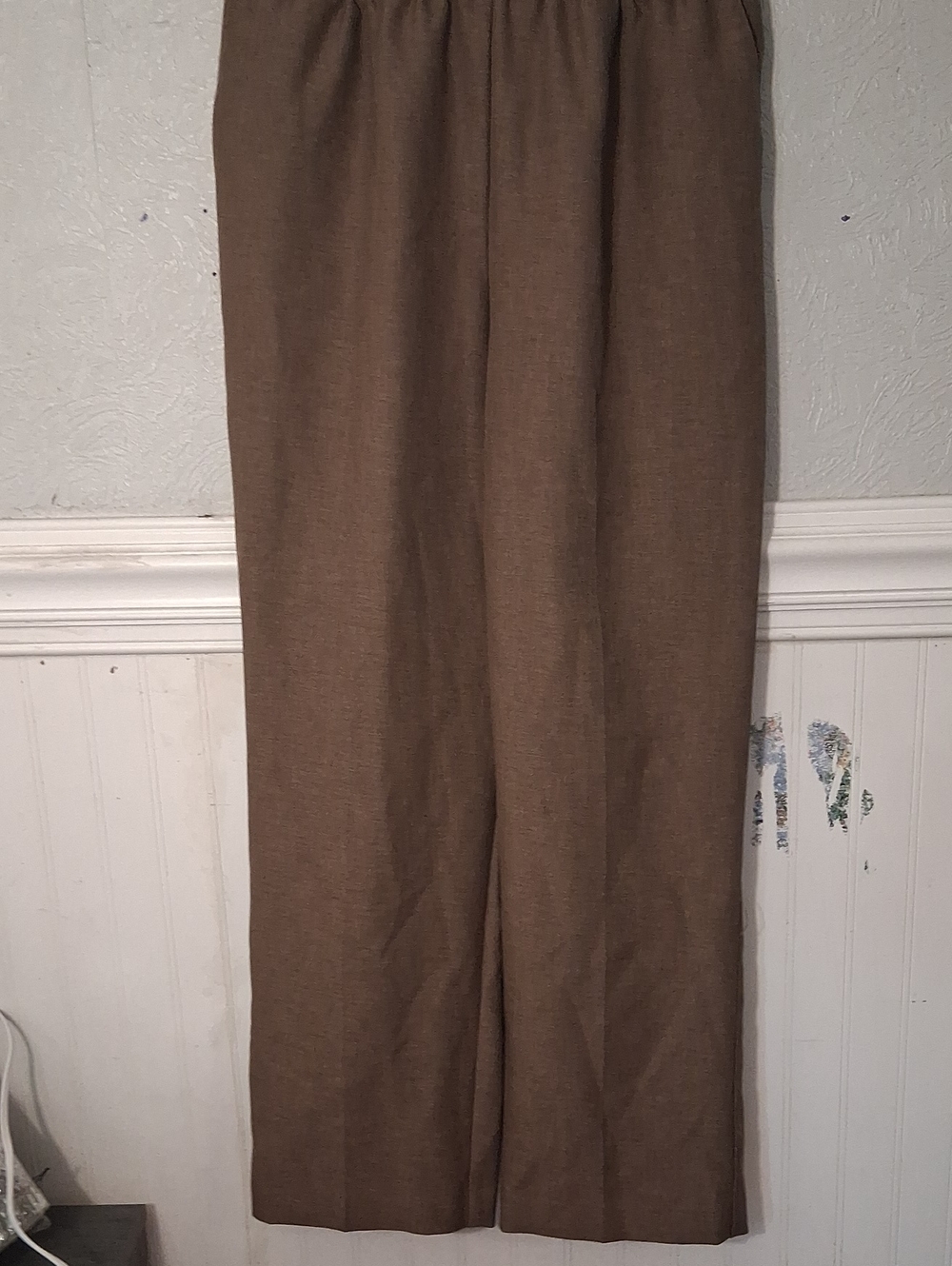 Brand New Brown Straight-Leg Dress Pants